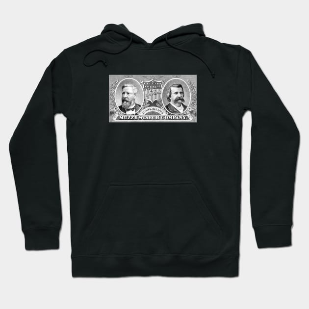 1884 Blaine and Logan Presidential Campaign Hoodie by historicimage